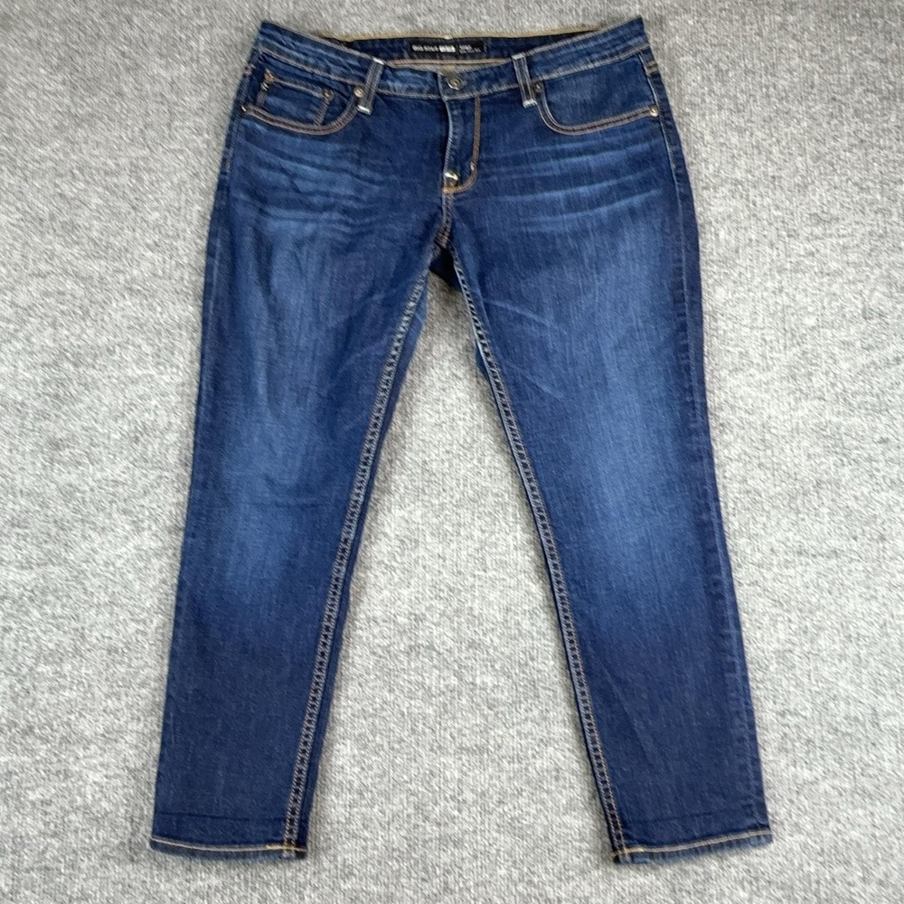 Big Star Remy Jeans Womens 31 Medium Wash Low Rise Straight Flap Pockets Denim